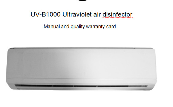 B1000 200 W ultrafioletowy oczyszczacz powietrza 1000 m3 / godzinę