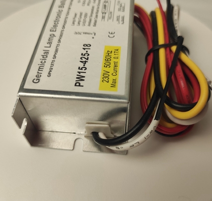 15w Żelazna lampa UV Statecznik elektroniczny 220v - 240v do dezynfekcji UVC
